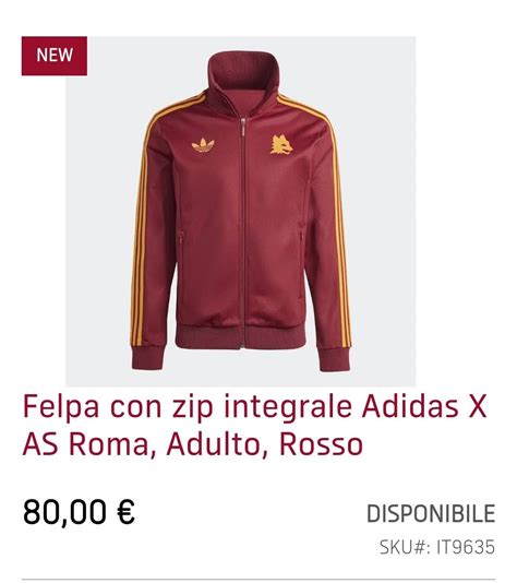 felpa as roma adidas originals